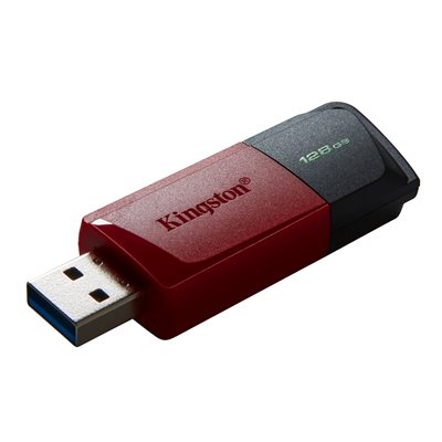 Kingston 128GB USB 3.2 Gen 1 DataTraveler Exodia M Retractable (Black + Red)- CAN Retail