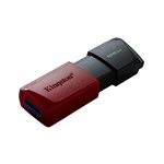 Kingston 128GB USB 3.2 Gen 1 DataTraveler Exodia M Retractable (Black + Red)- CAN Retail