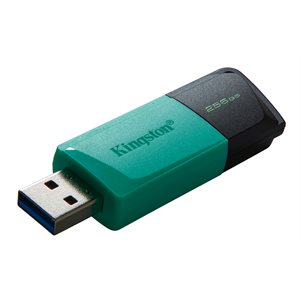 Kingston 256GB USB 3.2 Gen 1 DataTraveler Exodia M Retractable (Black + Teal) - CAN Retail