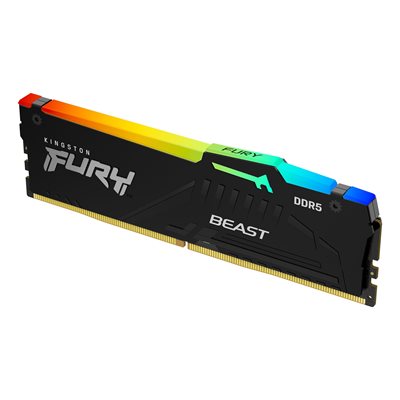 Kingston 16GB 4800MT/s DDR5 CL38 DIMM FURY Beast Black RGB