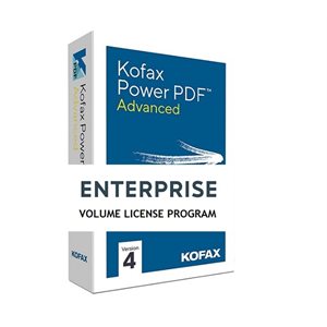 Kofax - Power PDF Advanced – 5 to 24 usagers - Clé (téléchargement)