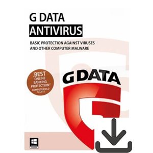 GData - Antivirus - 1A/3U - Clé (téléchargement)