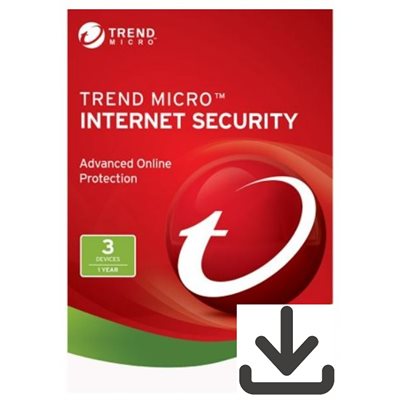 Trend Micro - Internet Security - 1A/3U - OEM - Clé (téléchargement)