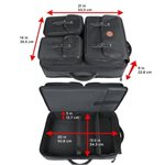 Accessory Power GOgroove Recording Equipment Case - For Your Production and Studio Equipment BLK