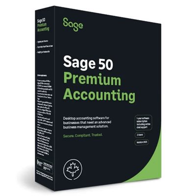 Sage 50 - Premium Accounting - 1Y/2U - Key (download)