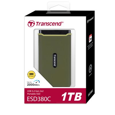 Transcend 1TB External SSD ESD380C USB 3.2 Gen 2 Type C