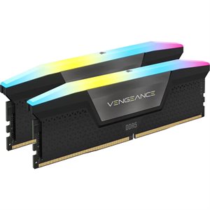 CORSAIR VENGEANCE RGB DDR5 32GB (2x16GB) DDR5 5200 (PC5-41600) C40 1.25V - Black