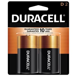 DURACELL COPPERTOP D Alkaline Battery PACK OF 2