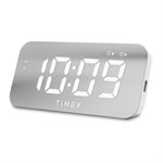 TIMEX T132W JUMBO DISPLAY ALARM CLOCK with USB CHARGING WHITE - English PKG