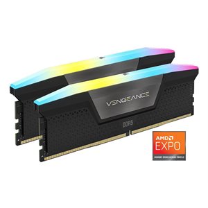 CORSAIR VENGEANCE RGB DDR5 32GB (2x16GB) DDR5 5600 (PC5-44800) C36 1.25V AMD EXPO Memory Kit