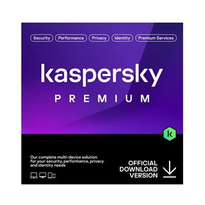 Kaspersky Prem 3-User 1-Year with Unlimited VPN - Identity Prot - Safe Kids CODE PC/Mac/Android/iOS