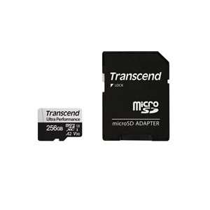 Transcend 256GB microSD w/ adapter UHS-I U3 A2 Ultra Performance