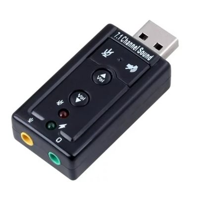 Audio Adapter - 3.5mm Speaker/Headphone and microphone to USB-A