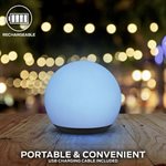 Monster - ORB de lumière LED mini-couleur rechargeable - 6 pieds