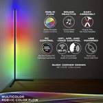 Monster - Lampe sur pied d'angle multicolore RGBIC  Vertex - 5pieds