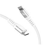 Lax  6FT MFI Charge/Sync USB-C to Lightning cable – White