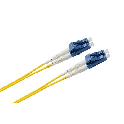Optic.ca 1M Fiber Patch Cable OS2, LC/UPC-LC/UPC Senko, SM, Duplex, 2mm yellow Corning