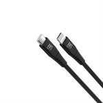 Lax – Câble de charge/sync MFI USB-C vers Lightning 10pieds – Noir