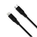 Caseco Braided USB-C to Lightning Cable 2M (6FT)  Black