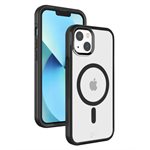 Caseco - Coque Fremont Grip Frost Arrière transparent- iPhone 14 - Noir