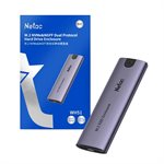 Netac WH51 M.2 NVMe/SATA External Enclosure USB3.1 10Gbps - USB C to C/USB C to A