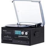 VICTOR Cosmopolitan 8-in-1 Turntable Music Center Black