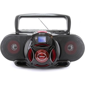Emerson - Portable BT, MP3/CD AM/FM Stereo RadioCassette Player/Recorder
