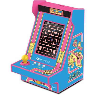 My Arcade NANO PLAYER PRO 4.8" Ms.PAC-MAN PORTABLE RETRO ARCADE  Pink & Blue