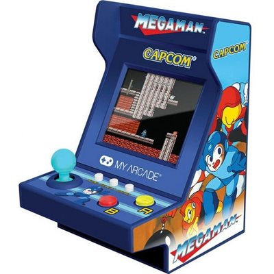 My Arcade PICO PLAYER 3.7" MEGA MAN PORTABLE RETRO ARCADE (6 GAMES IN 1) Blue