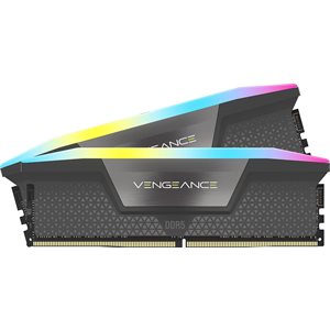 CORSAIR VENGEANCE RGB DDR5 64GB (2x32GB) DDR5 6000 (PC5-48000) CL30 1.4V AMD EXPO Memory - Grey