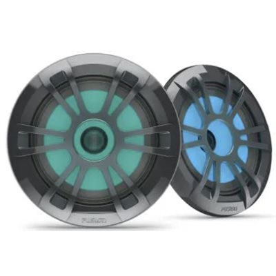 Garmin Fusion EL Series Marine Speakers, 6.5" 80-Watt Sports Grey (Pair) with RGB LED Lighting