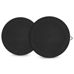 Garmin Fusion FM Series Marine Speakers, 6.5" 120-Watt Round Black Flush Mount (Pair)