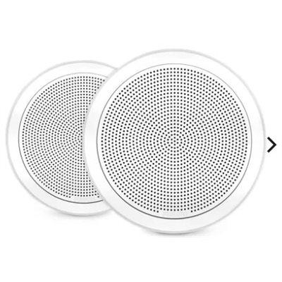 Garmin Fusion FM Series Marine Speakers, 7.7" 200-Watt Round White Flush Mount (Pair)