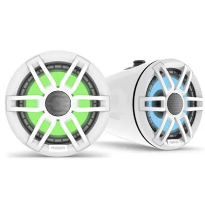 Garmin Fusion XS Series Marine Wake Tower Speakers, 6.5" 200-Watt Sports White with RGB LED Lighting