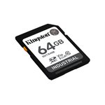 Kingston 64GB SDXC Industrial -40C to 85C C10 UHS-I U3 V30 A1 pSLC