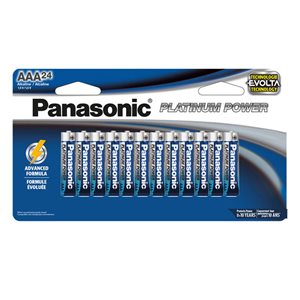 PANASONICPlatinumPowerAAAAlkalineBattery24Pack(LR03XE24B)