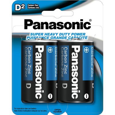 PanasonicUM1NPA2BCASuperHeavyDutyDBatteries-2Pack