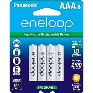 PanasonicEneloopPackof8AAARechargeableNi-MHBatteries