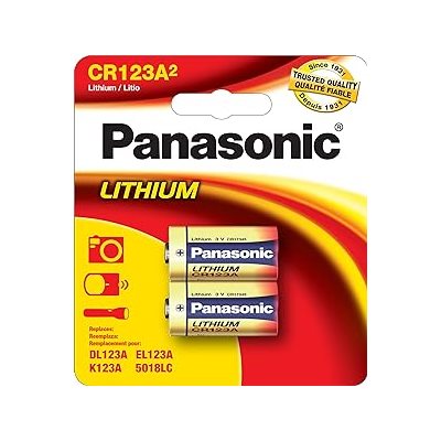 PanasonicCR123APA2B3VPhotoLithiumCylinderBattery