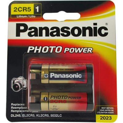 Panasonic6-VoltPhotoLithiumCylinderBattery(2CR5MPA1B)