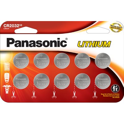 PANASONICCR20323VLithiumCoinCellBattery10Pack(Wide)