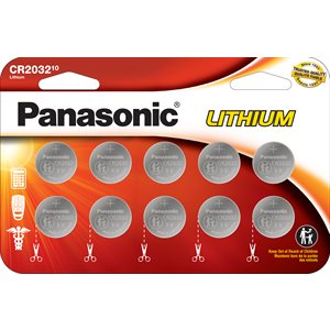 PANASONICCR20323VLithiumCoinCellBattery10Pack(Wide)