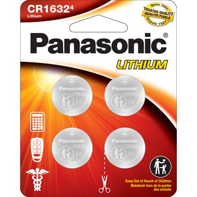 PanasonicCR16323.0VoltLithiumCoinCellBatteries-4Pack