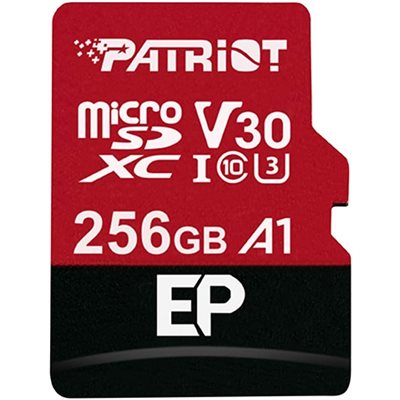 Patriot EP Series 256GB MICRO SDXC V30 A1 UHS-1 U3 C10
