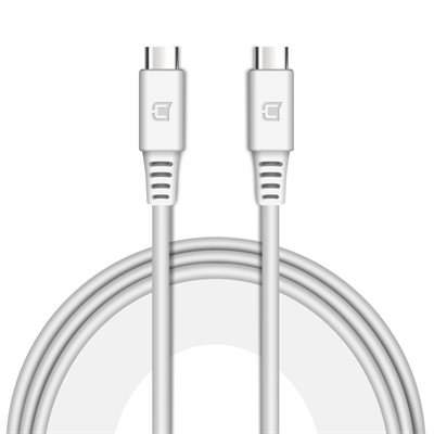 Caseco - Câble USB C vers USB C  - 1M - Blanc