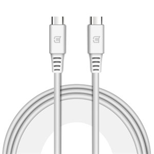 Caseco - Câble USB C vers USB C  - 1M - Blanc