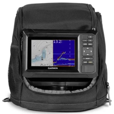 Garmin ECHOMAP Keyed 5" cv Ice Fishing Bundle, UHD2 53cv and Dual Beam-IF Transducer, US Lakes