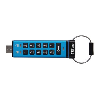 Kingston 16GB USB-C IronKey Keypad 200C, FIPS 140-3 Lvl 3 (Pending) AES-256