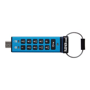 Kingston 128GB USB-C IronKey Keypad 200C, FIPS 140-3 Lvl 3 (Pending) AES-256