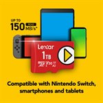 Lexar Play carte de  1TO microSDXC UHS-I, Jusqu'à 150MO/s en lecture